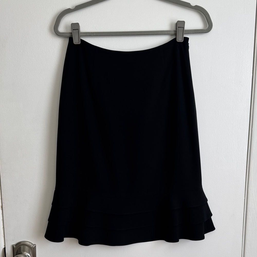 Ann Taylor Classic Black Midi Skirt